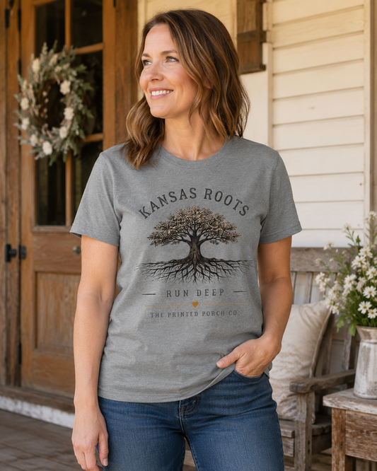 Kansas Roots Run Deep T-Shirt