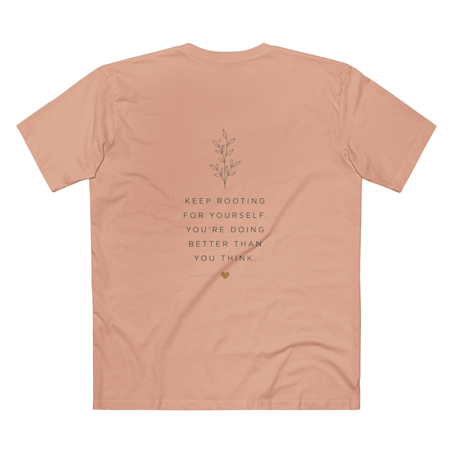 Grow Through What You Go Through Tee — Inspirational Sun & Heart Graphic