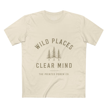 Wild Places Clear Mind Tee — Outdoor Adventure Nature T-Shirt