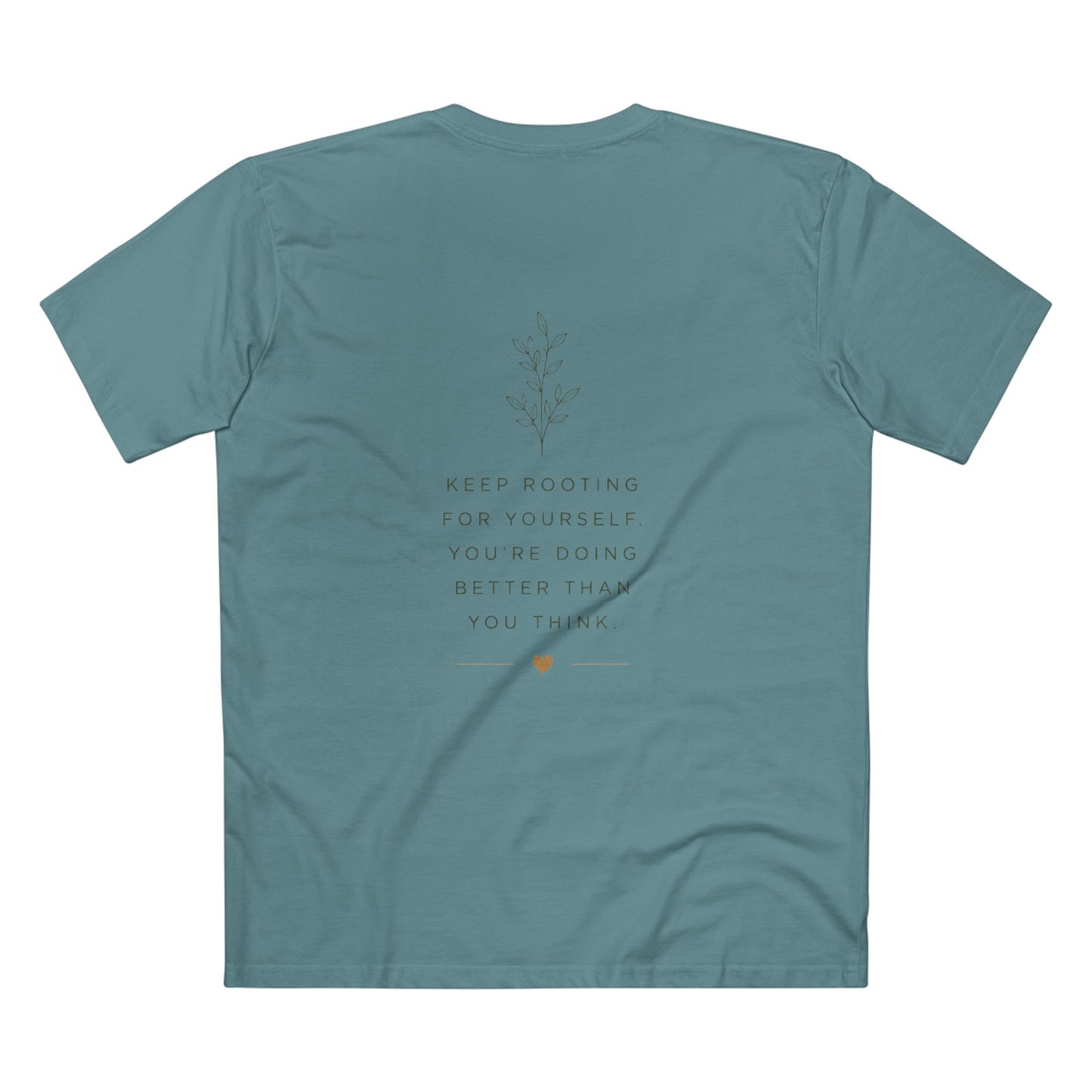 Grow Through What You Go Through Tee — Inspirational Sun & Heart Graphic