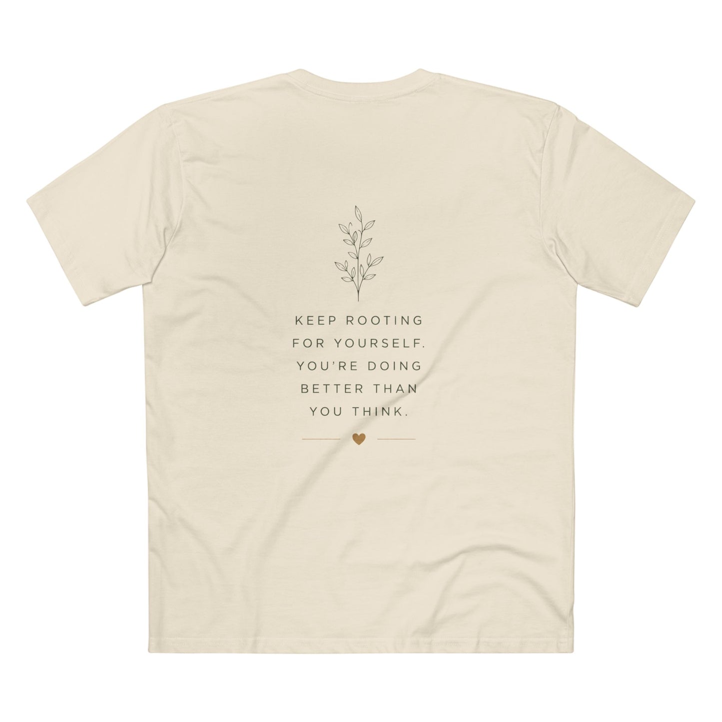 Grow Through What You Go Through Tee — Inspirational Sun & Heart Graphic