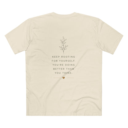 Grow Through What You Go Through Tee — Inspirational Sun & Heart Graphic