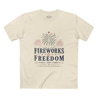 Fireworks & Freedom Tee — Patriotic Fourth of July T-Shirt