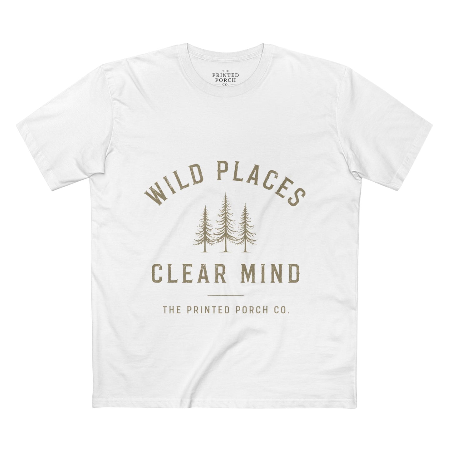 Wild Places Clear Mind Tee — Outdoor Adventure Nature T-Shirt