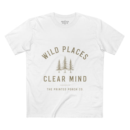 Wild Places Clear Mind Tee — Outdoor Adventure Nature T-Shirt