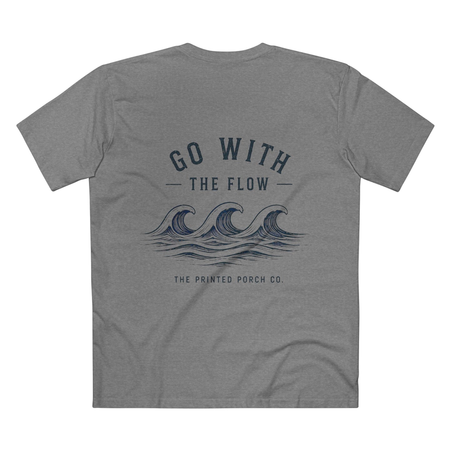 Go With the Flow Shirt | Ocean Wave Beach Graphic Tee