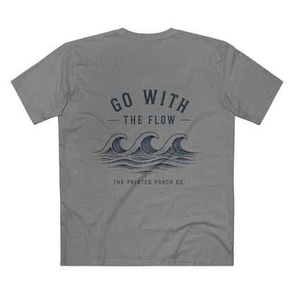 Go With the Flow Shirt | Ocean Wave Beach Graphic Tee
