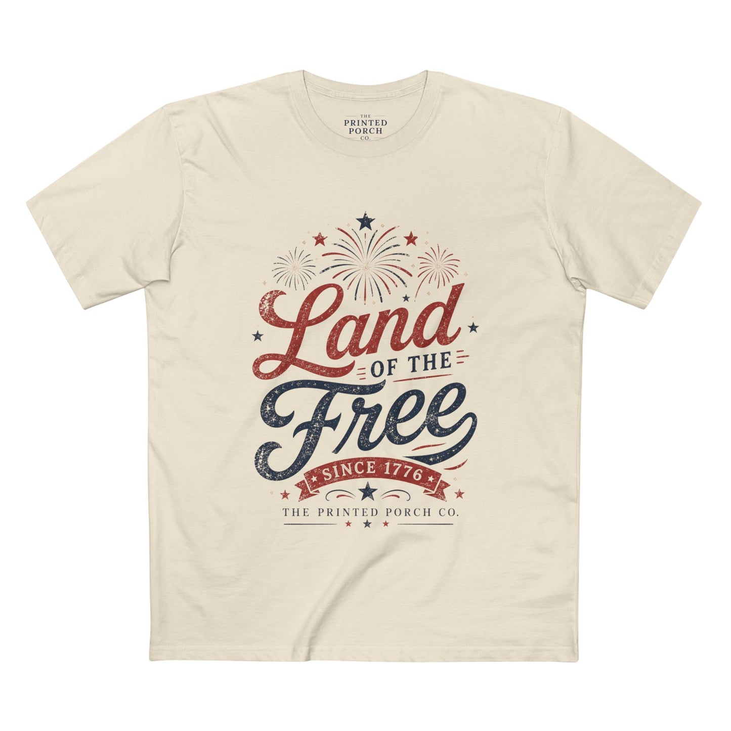 Land of the Free Vintage T-Shirt — Patriotic American Tee