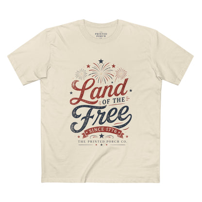 Land of the Free Vintage T-Shirt — Patriotic American Tee