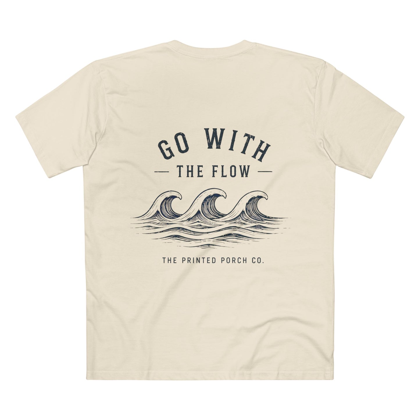 Go With the Flow Shirt | Ocean Wave Beach Graphic Tee