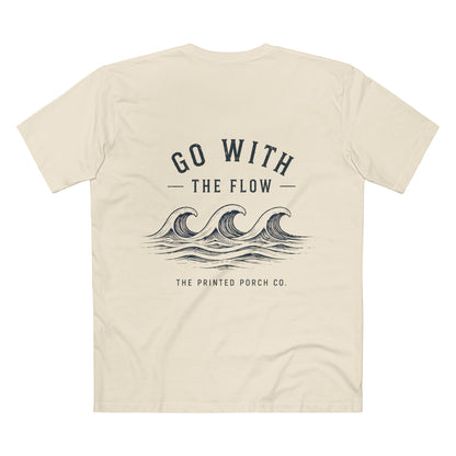 Go With the Flow Shirt | Ocean Wave Beach Graphic Tee