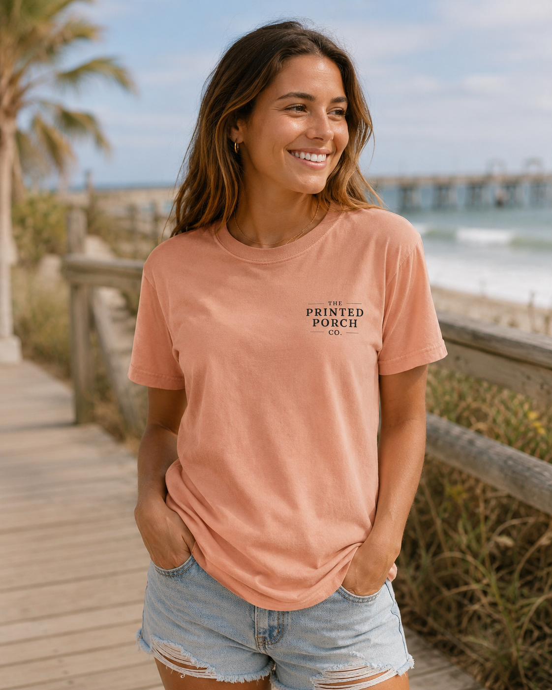 Waves • Sun • Sand Beach T-Shirt — The Printed Porch Co. Graphic Tee
