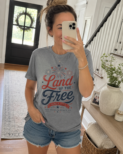 Land of the Free Vintage T-Shirt — Patriotic American Tee
