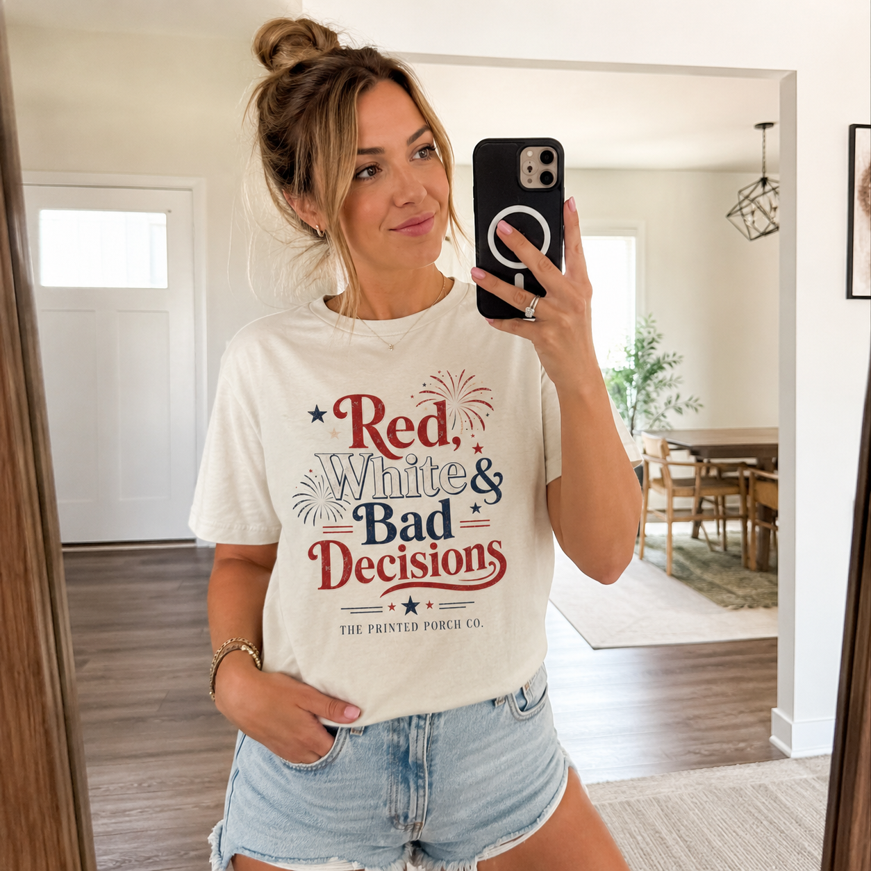 4th of July "Red, White and Bad Decision" Tee