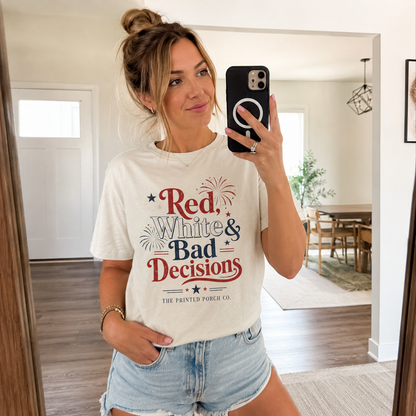 4th of July "Red, White and Bad Decision" Tee