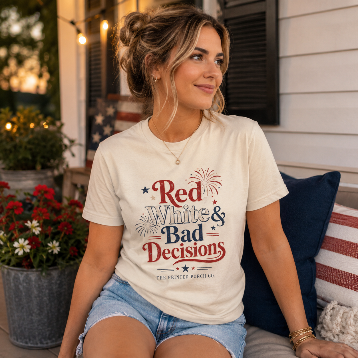 4th of July "Red, White and Bad Decision" Tee