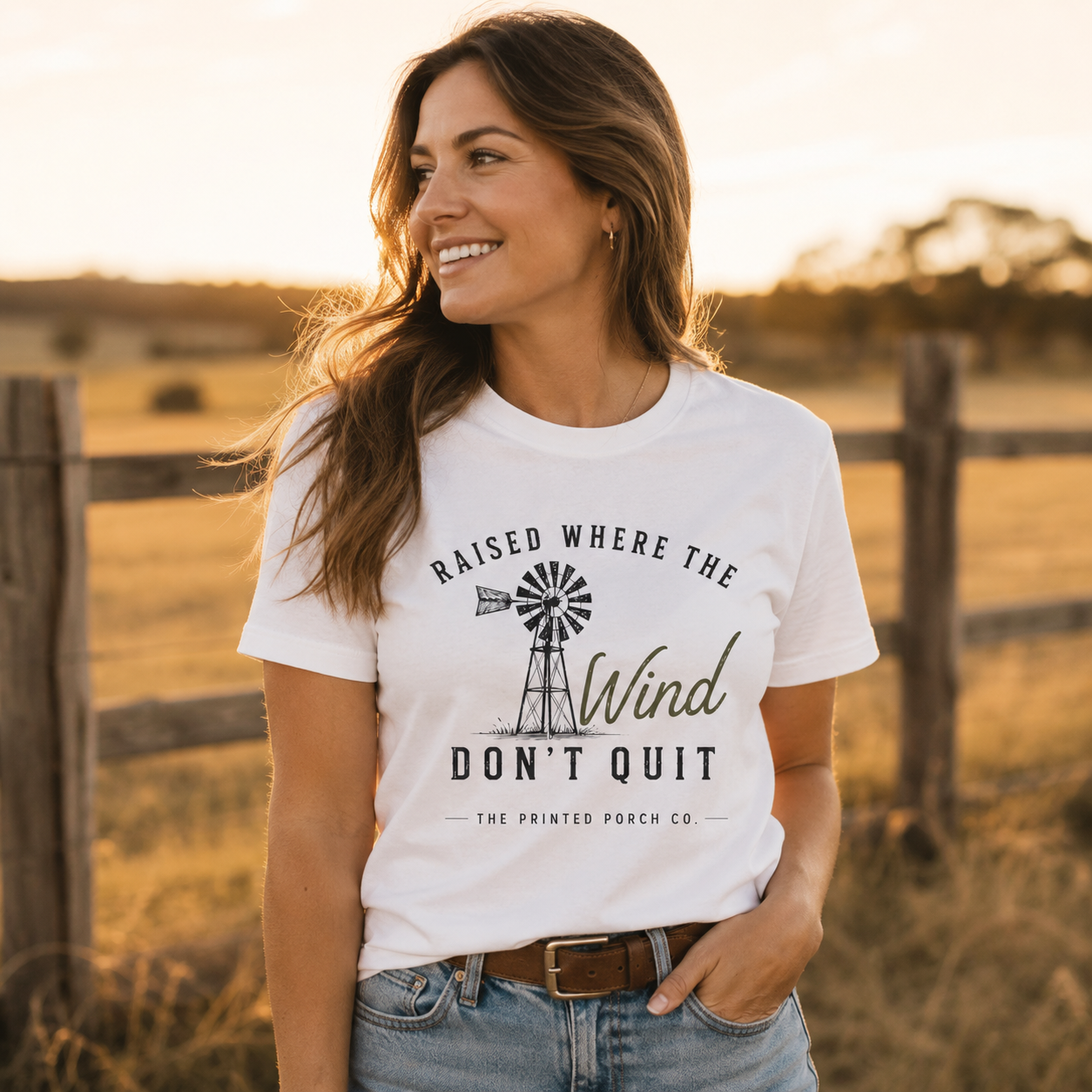 Raised Where the Wind Don't Quit T-Shirt