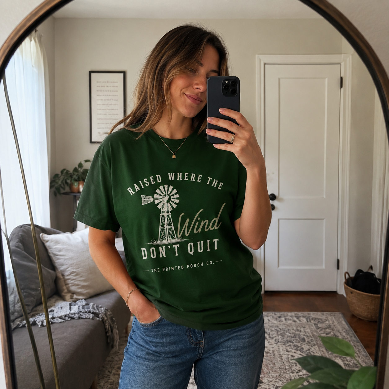 Raised Where the Wind Don't Quit T-Shirt