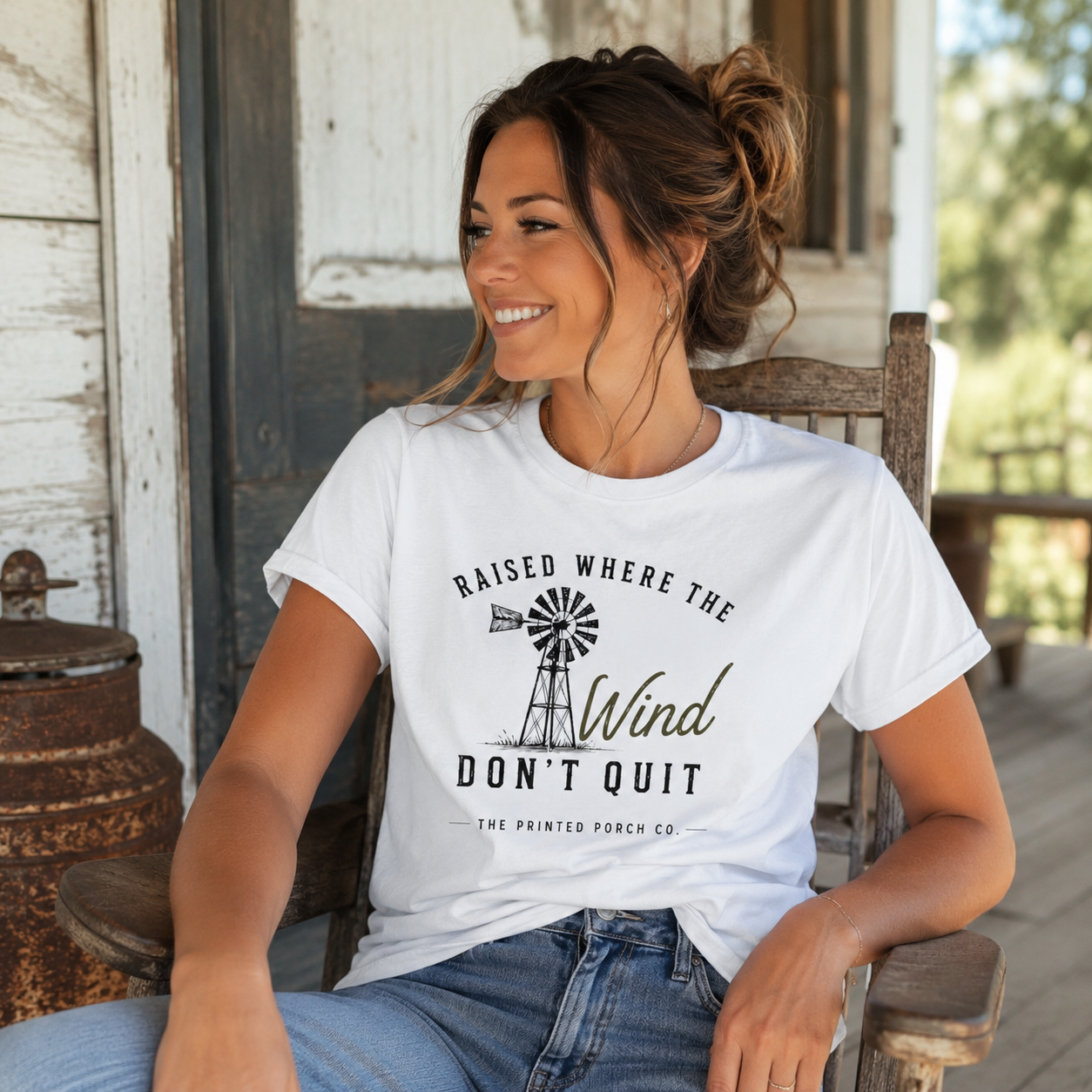Raised Where the Wind Don't Quit T-Shirt