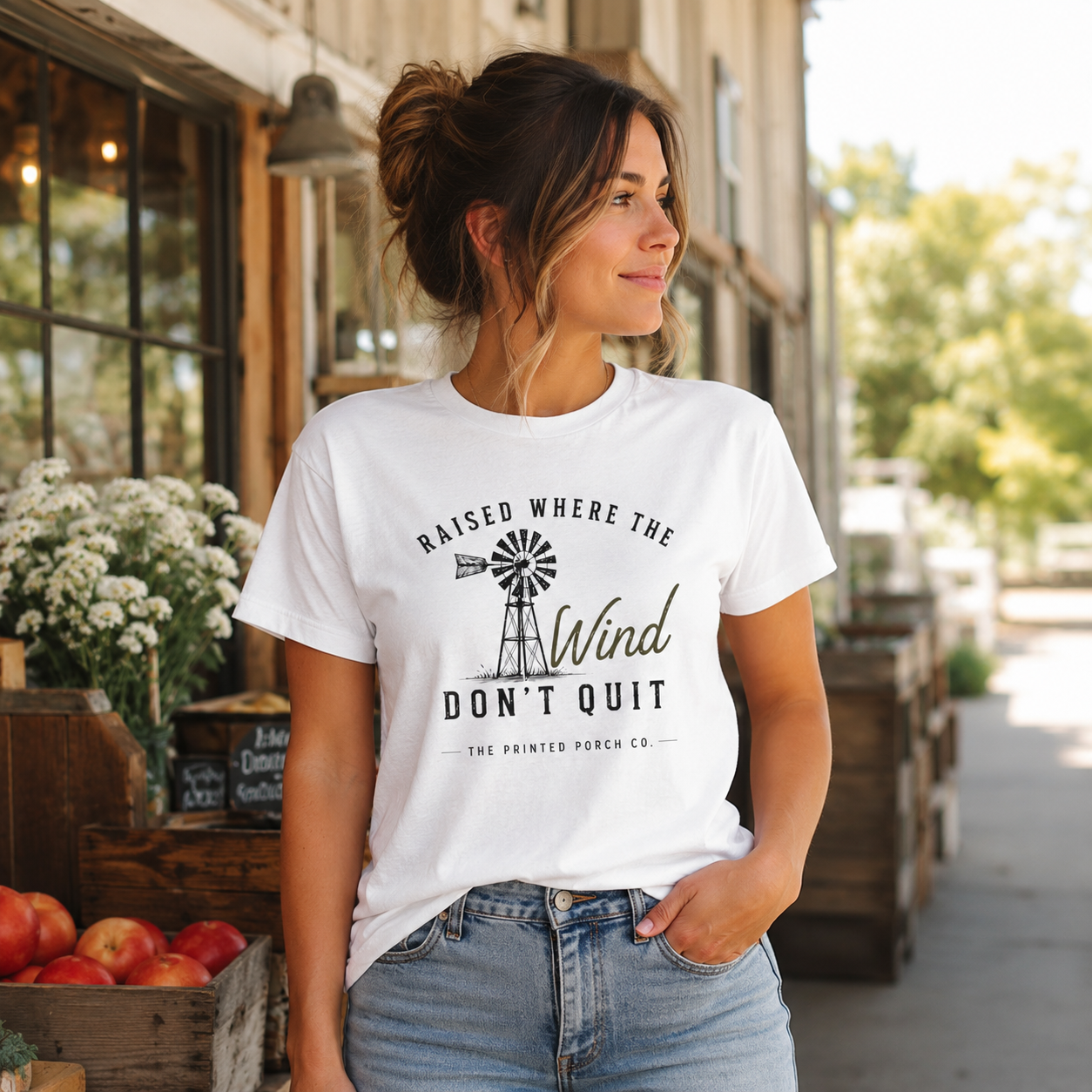 Raised Where the Wind Don't Quit T-Shirt