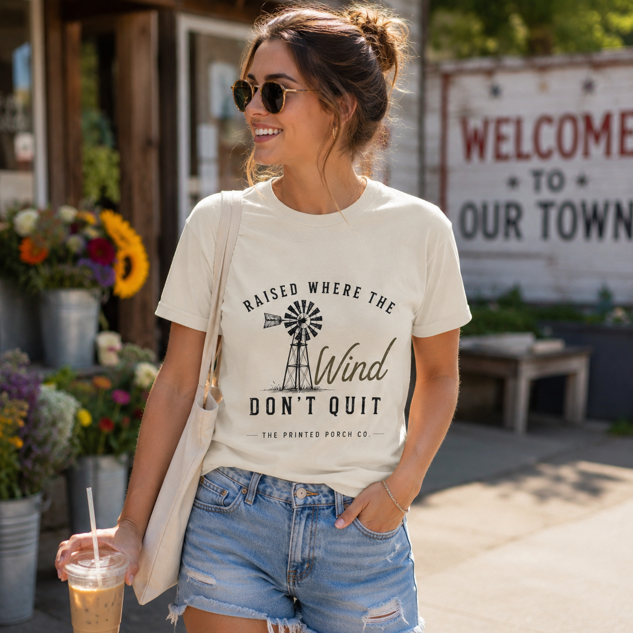 Raised Where the Wind Don't Quit T-Shirt
