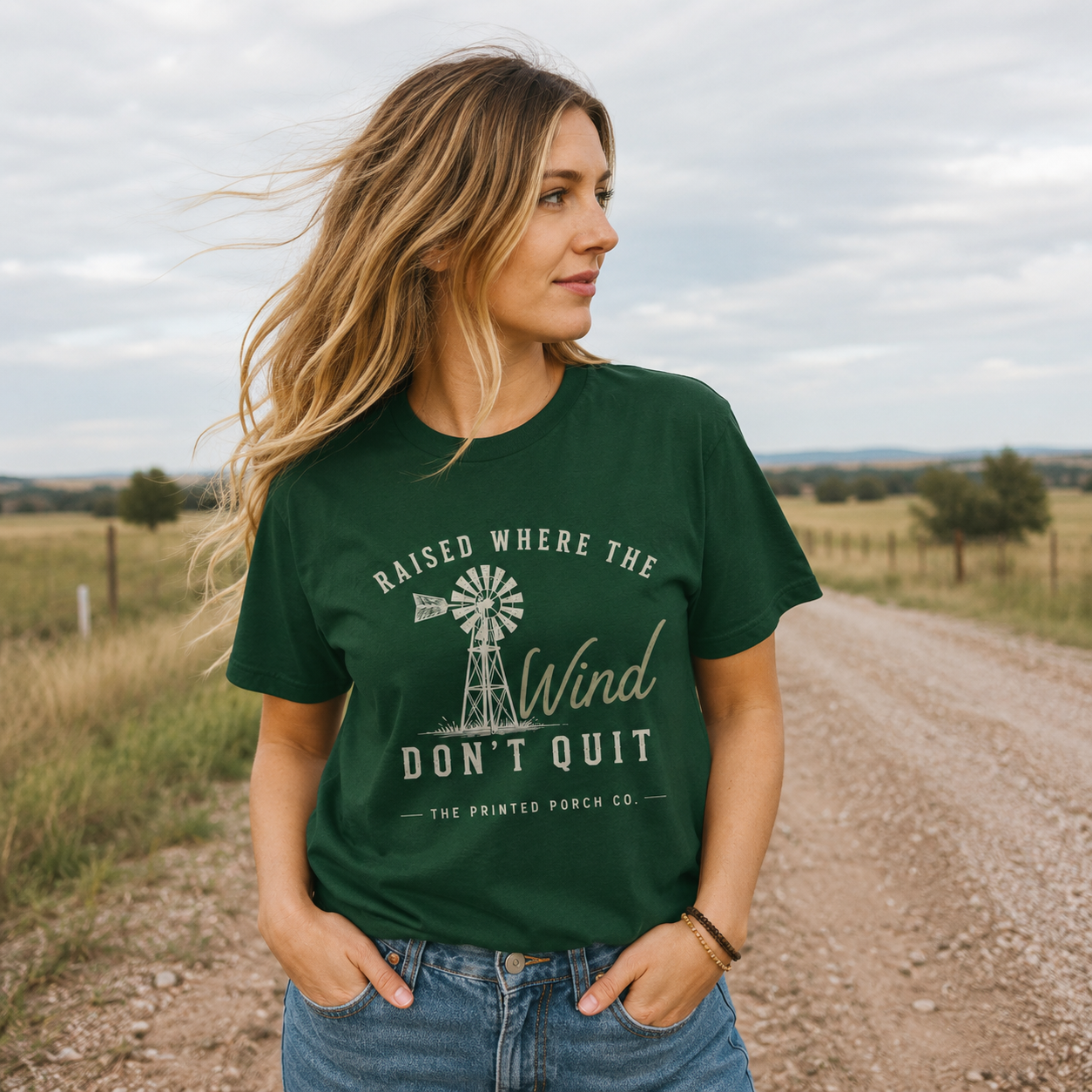 Raised Where the Wind Don't Quit T-Shirt