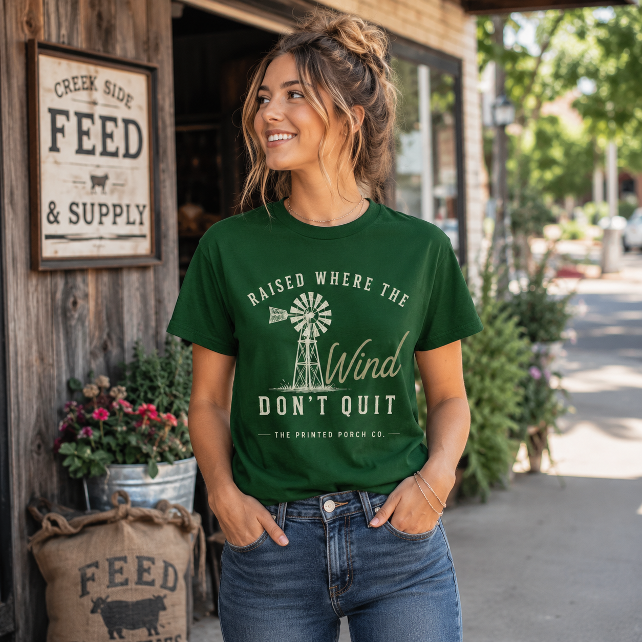 Raised Where the Wind Don't Quit T-Shirt