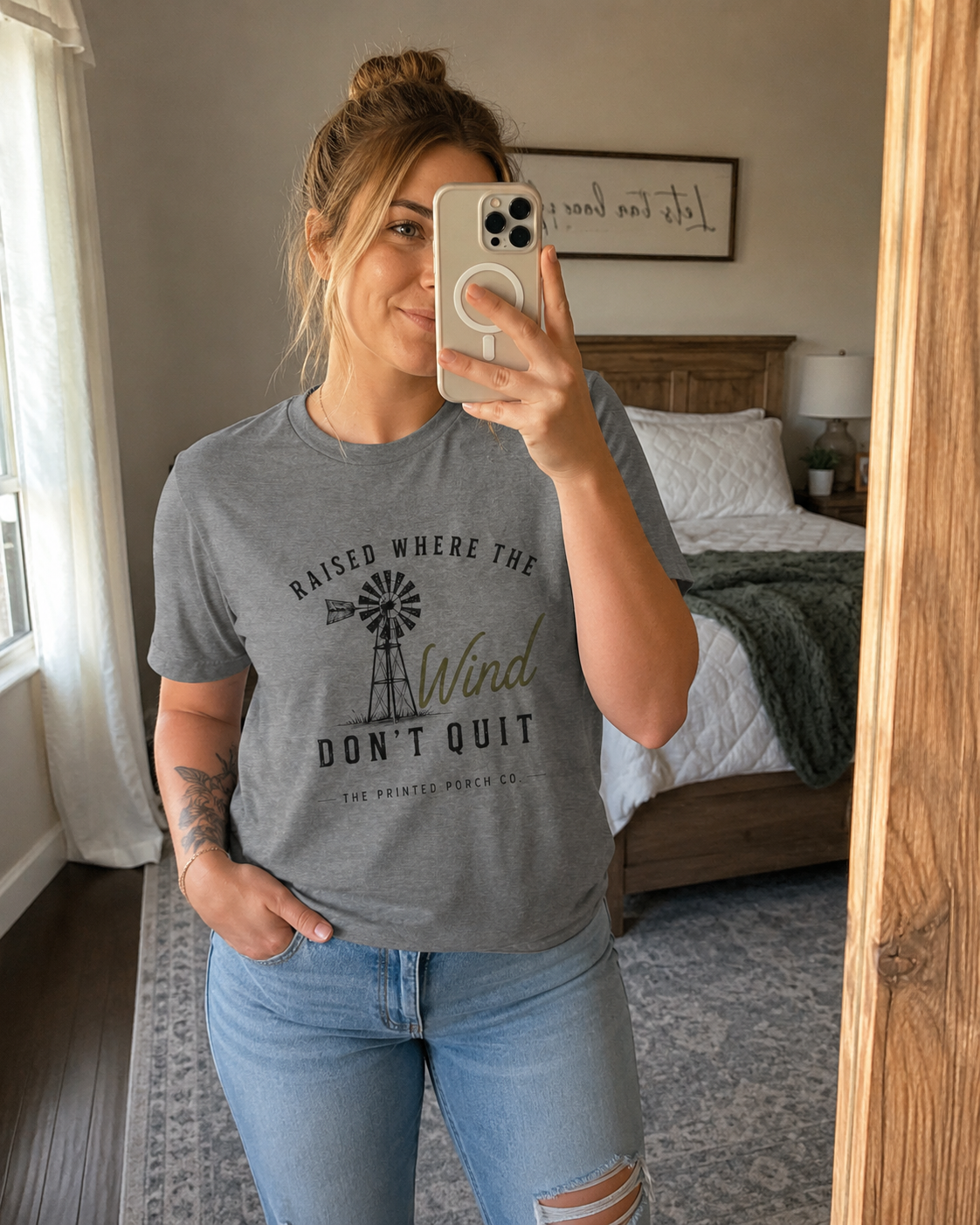 Raised Where the Wind Don't Quit T-Shirt