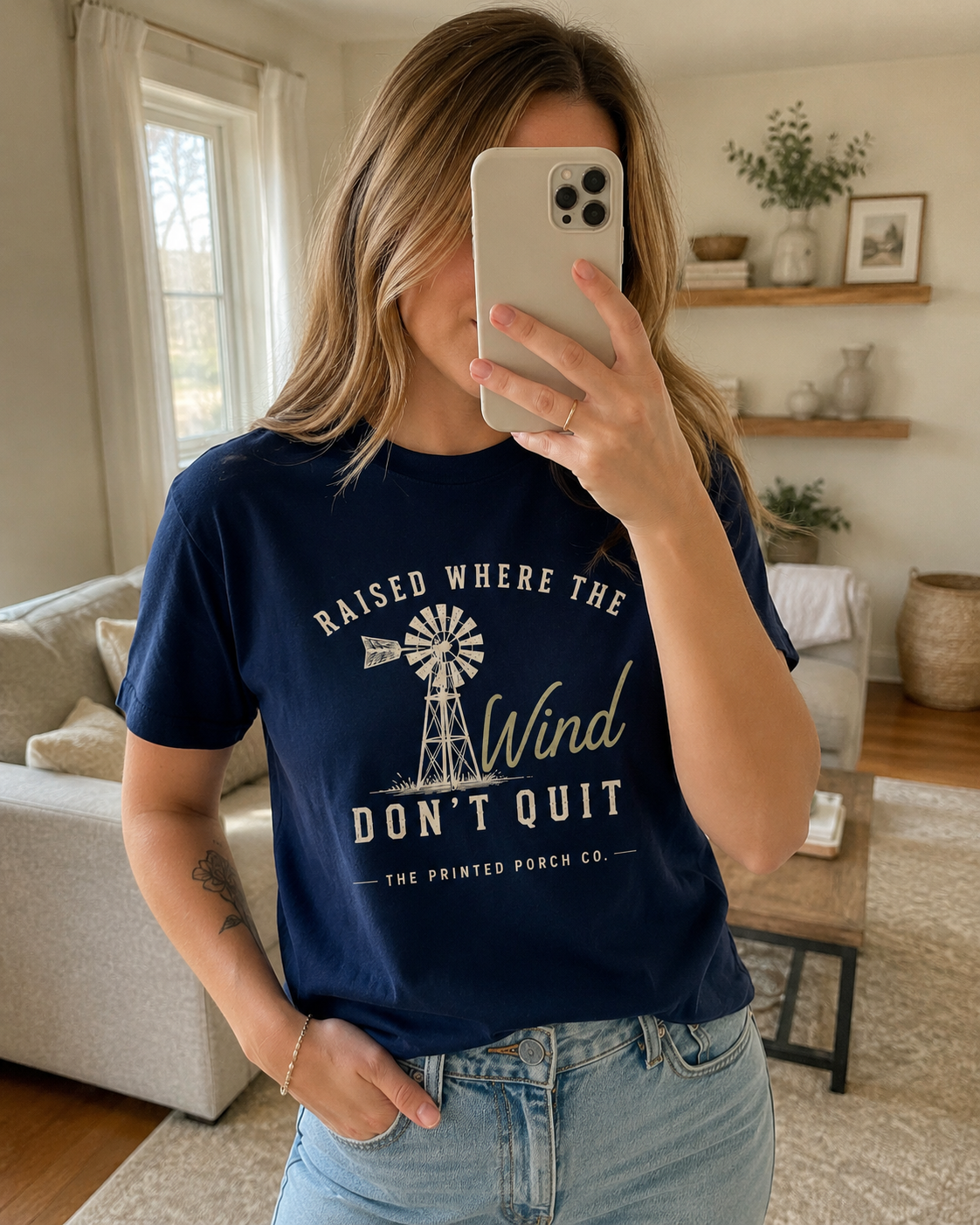 Raised Where the Wind Don't Quit T-Shirt