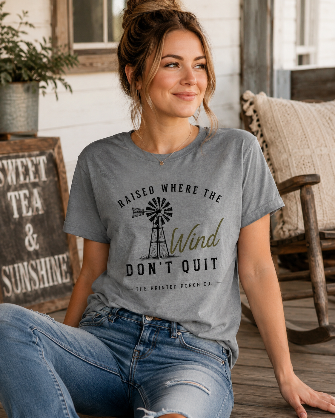 Raised Where the Wind Don't Quit T-Shirt
