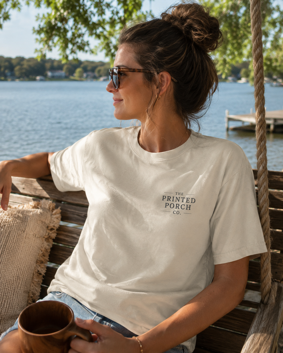 Go With the Flow Shirt | Ocean Wave Beach Graphic Tee