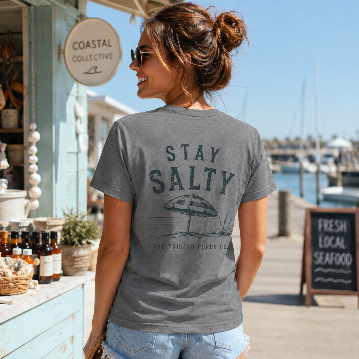 Stay Salty Shirt | Coastal Ocean Beach Graphic Tee