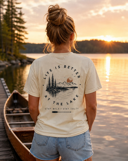 Lake Life Good Times Tan Lines Shirt | Summer Lake Graphic Tee