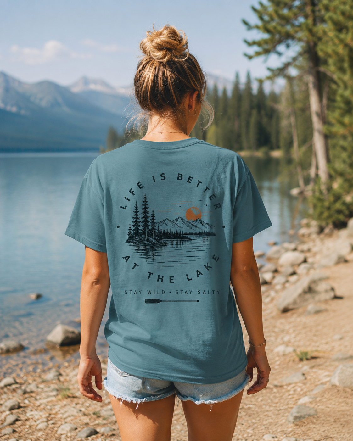 Lake Life Good Times Tan Lines Shirt | Summer Lake Graphic Tee