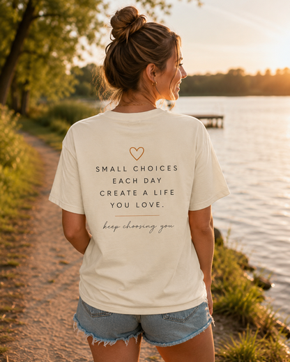 Be Present Inspirational Tee — 'Be Present. Be Grateful. Choose Joy.' Motivational Graphic T‑Shirt