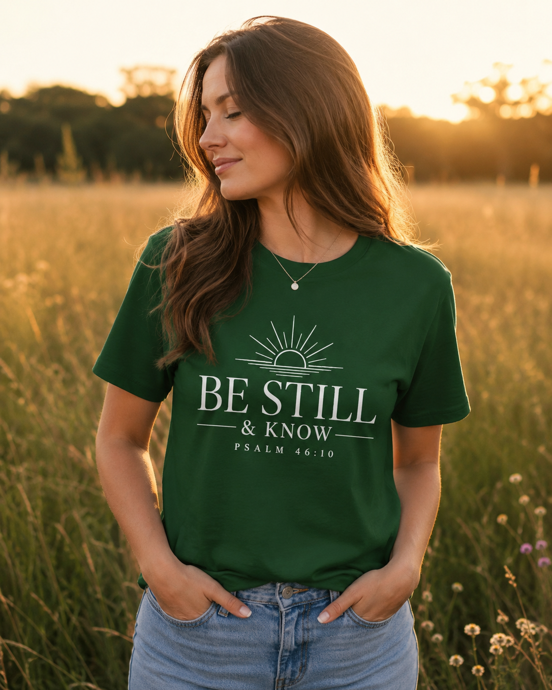 Be Still & Know T‑Shirt — Psalm 46:10 Inspirational Faith Tee