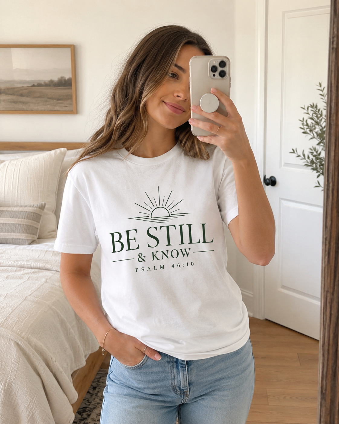 Be Still & Know T‑Shirt — Psalm 46:10 Inspirational Faith Tee