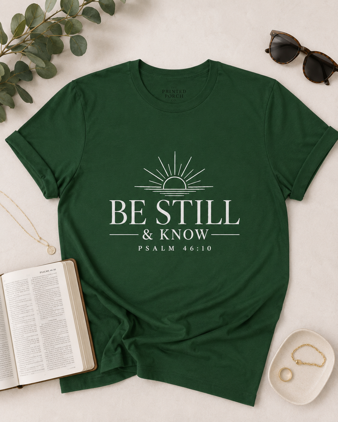 Be Still & Know T‑Shirt — Psalm 46:10 Inspirational Faith Tee