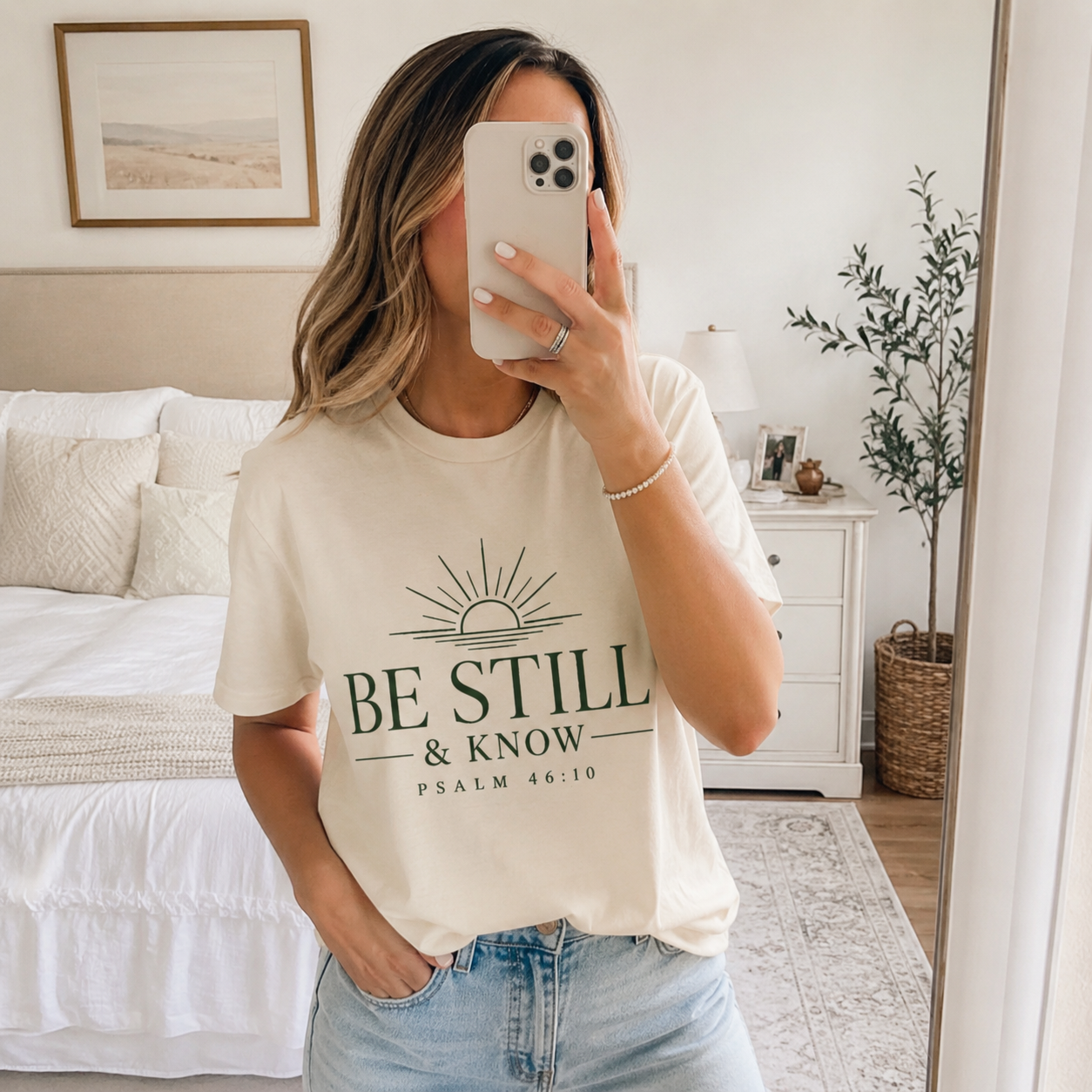 Be Still & Know T‑Shirt — Psalm 46:10 Inspirational Faith Tee