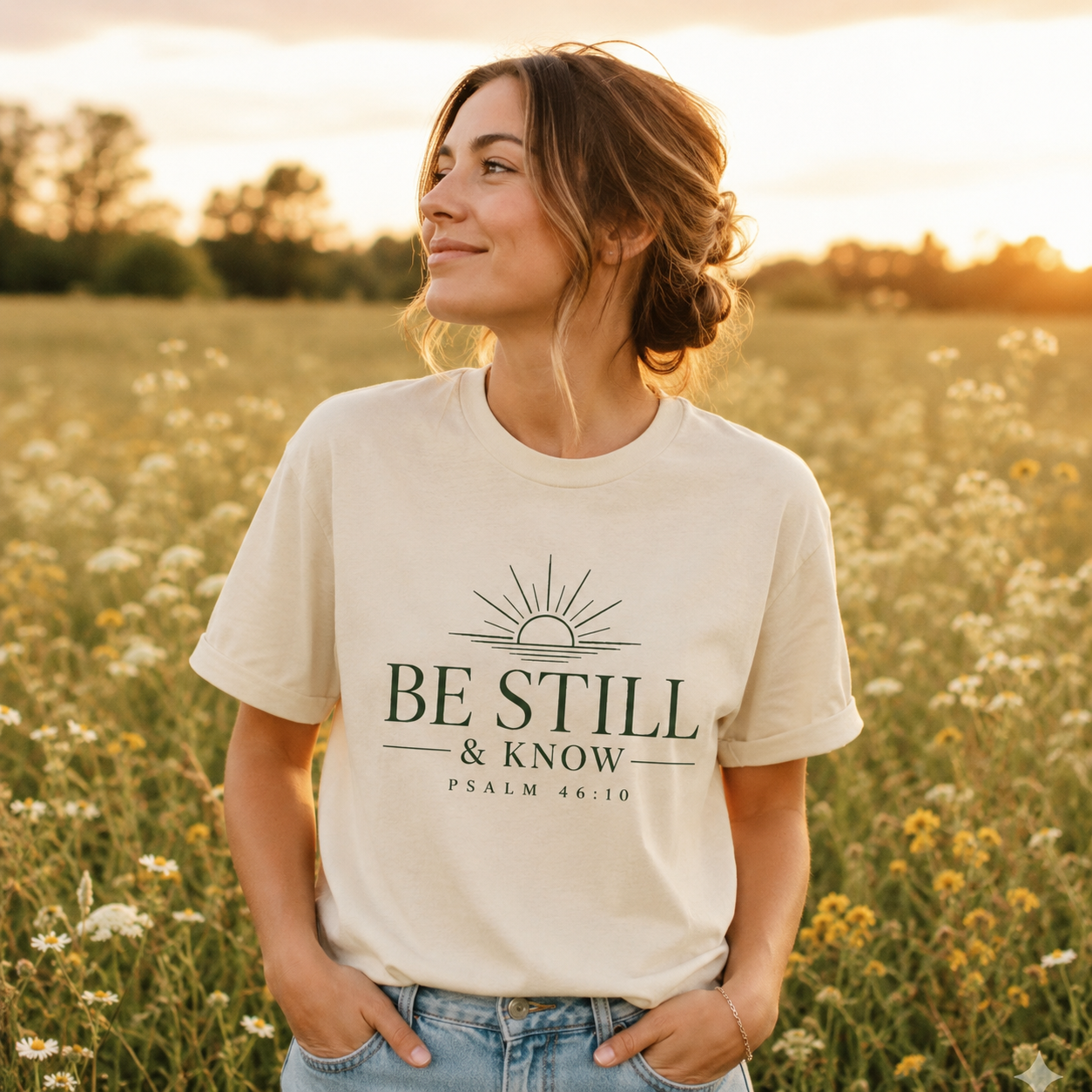 Be Still & Know T‑Shirt — Psalm 46:10 Inspirational Faith Tee