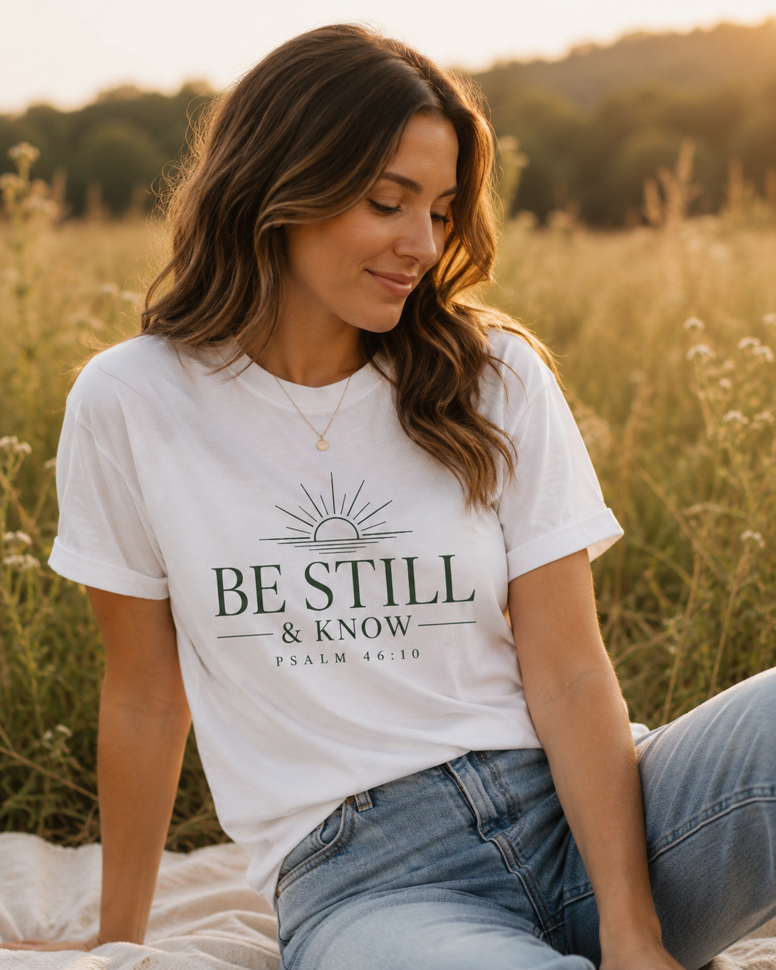 Be Still & Know T‑Shirt — Psalm 46:10 Inspirational Faith Tee