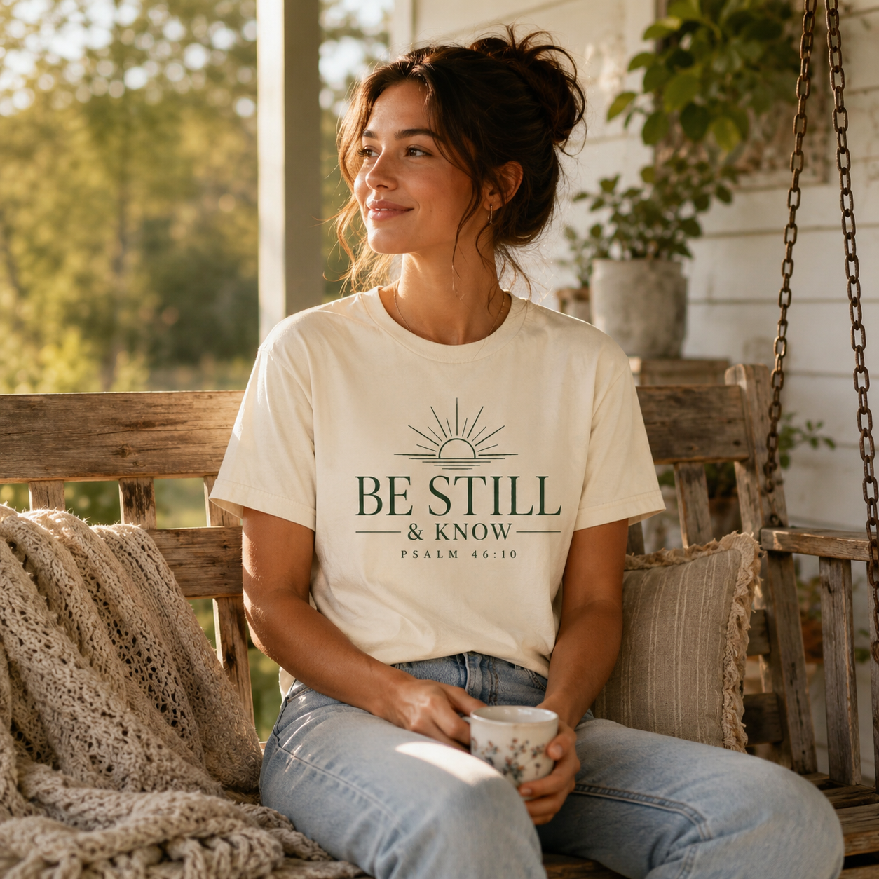 Be Still & Know T‑Shirt — Psalm 46:10 Inspirational Faith Tee