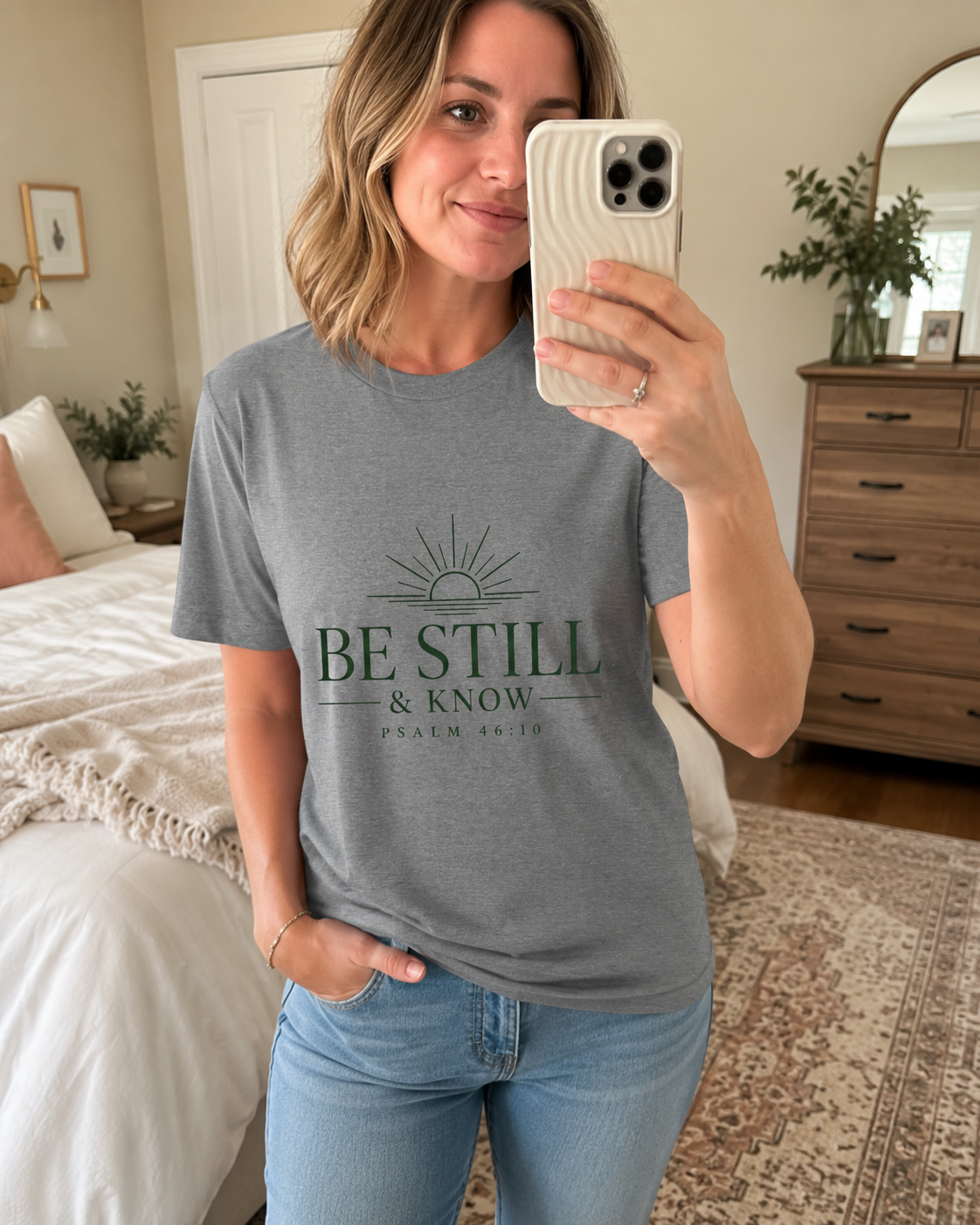 Be Still & Know T‑Shirt — Psalm 46:10 Inspirational Faith Tee