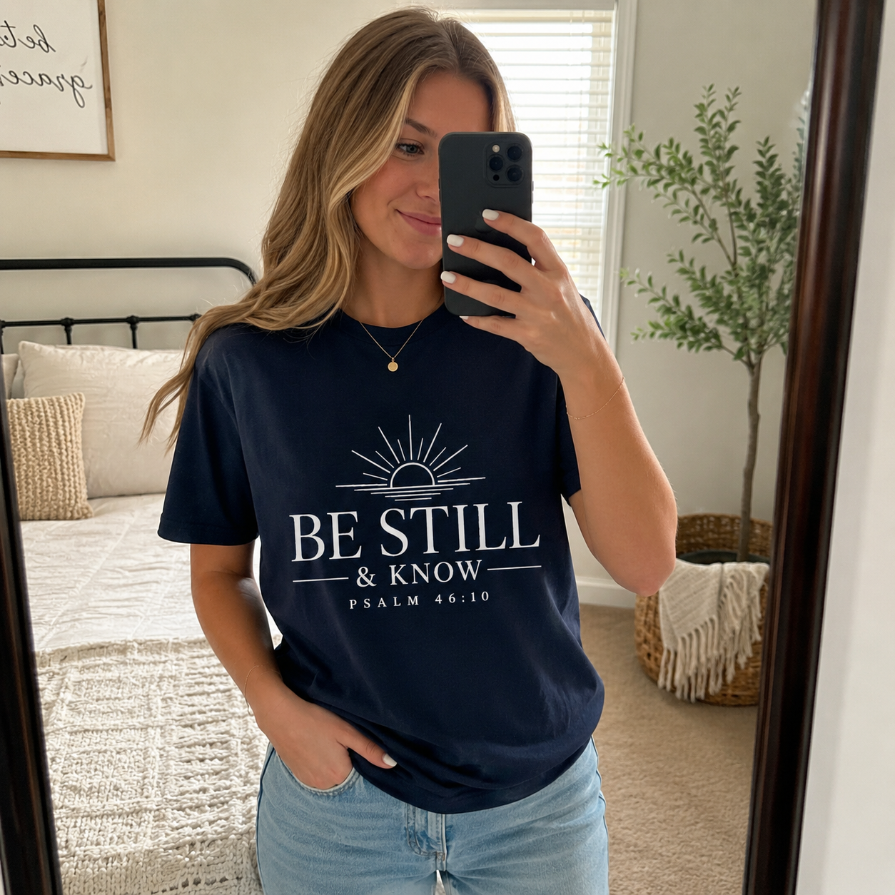 Be Still & Know T‑Shirt — Psalm 46:10 Inspirational Faith Tee