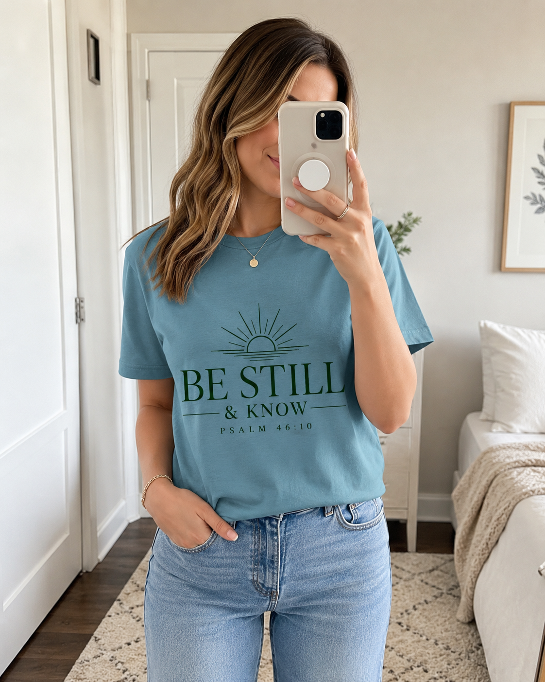 Be Still & Know T‑Shirt — Psalm 46:10 Inspirational Faith Tee
