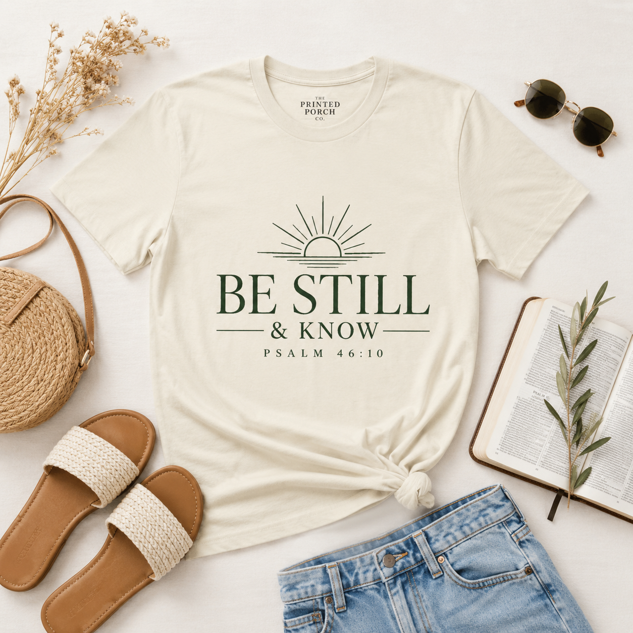 Be Still & Know T‑Shirt — Psalm 46:10 Inspirational Faith Tee