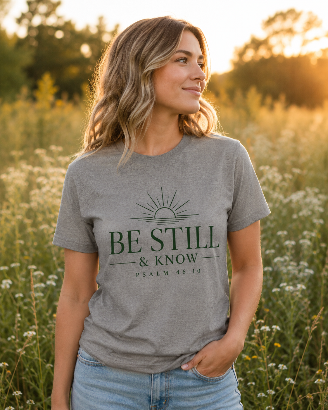 Be Still & Know T‑Shirt — Psalm 46:10 Inspirational Faith Tee