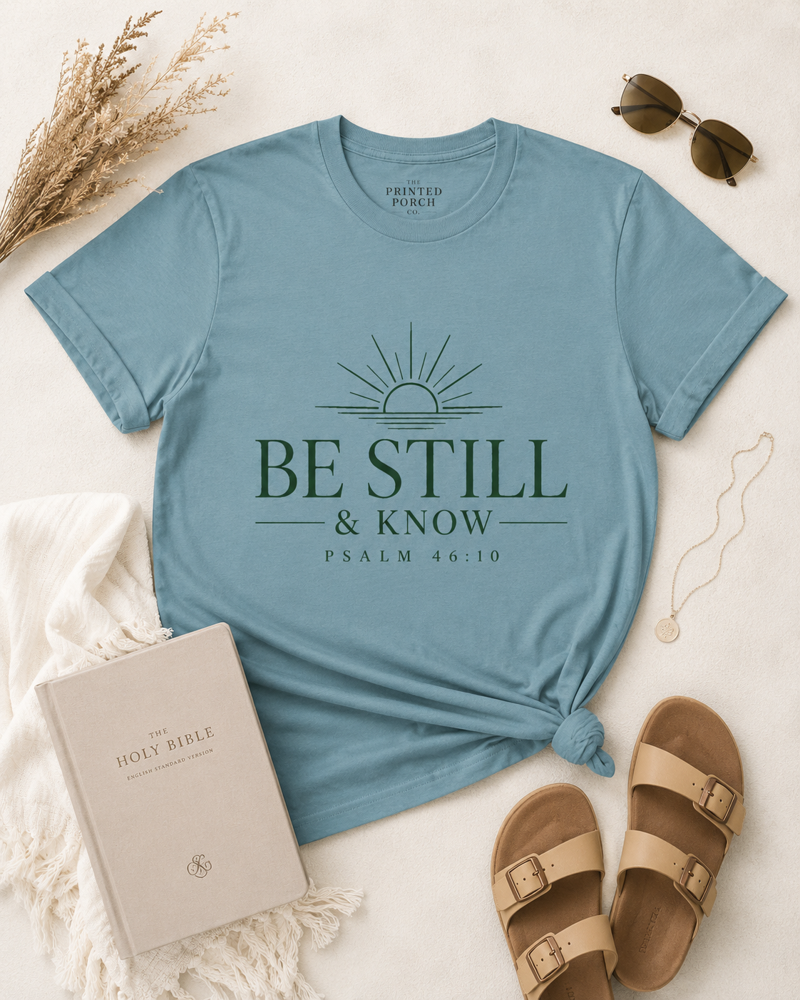 Be Still & Know T‑Shirt — Psalm 46:10 Inspirational Faith Tee