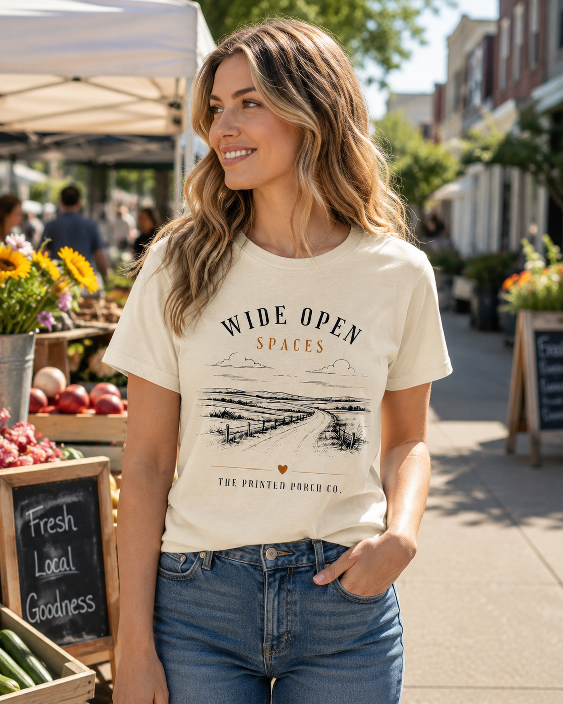 Wide Open Spaces T-Shirt — Scenic Nature Tee