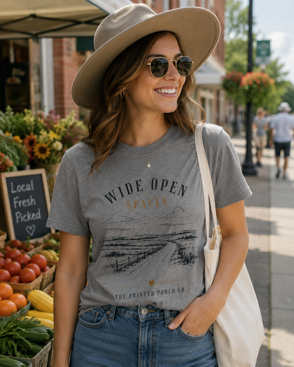 Wide Open Spaces T-Shirt — Scenic Nature Tee